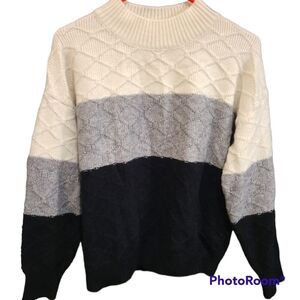Sweater oversized striped M